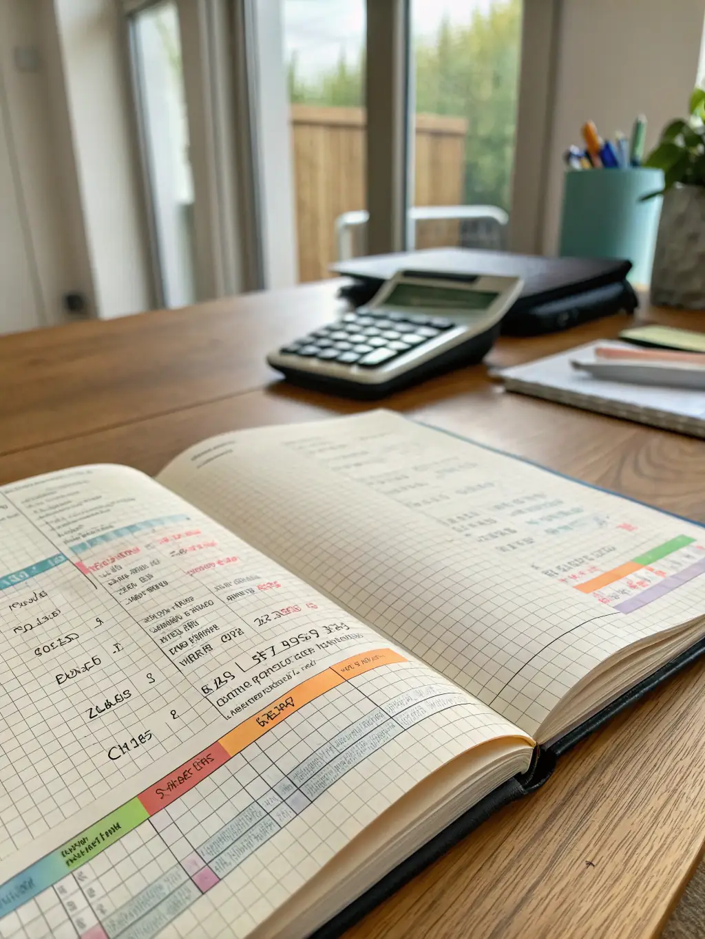 A close-up shot of a well-organized ledger with handwritten entries, symbolizing meticulous bookkeeping practices.